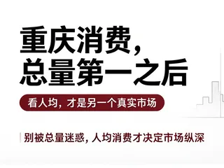 重庆消费总量全国第一，人均却只排到中游